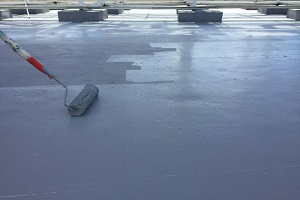 Waterproofing Big Roof with Roller