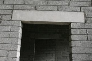 newly constructed lintel