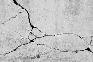 Cracks in a masonry wall