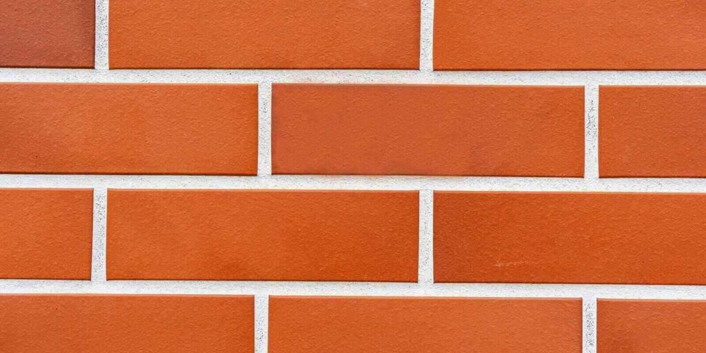 orange brick wall closeup