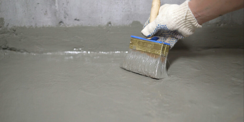 PA commercial waterproofing to a concrete floor