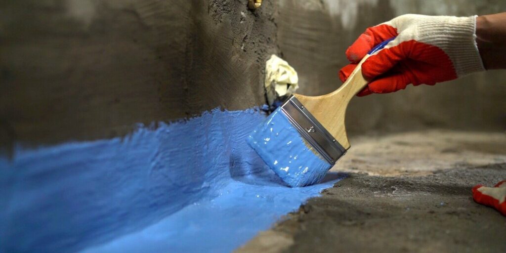 Delaware commercial waterproofing on basement floor