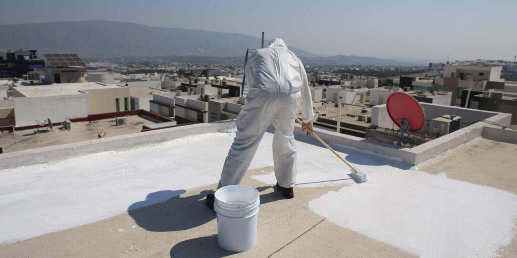 PA roof waterproofing installation on commercial building